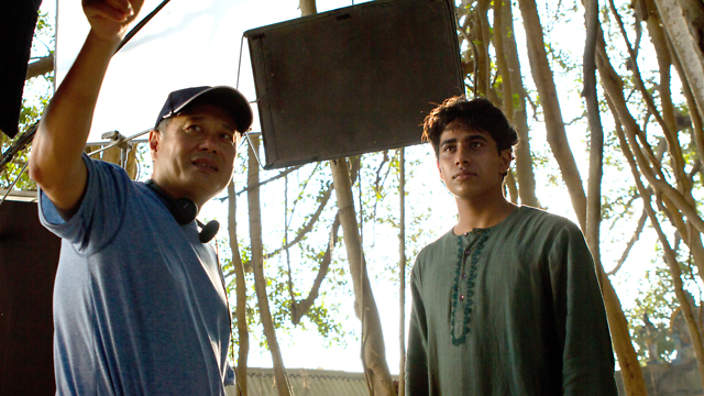 Ang Lee behind-the-scenes on the set of Life of Pi
